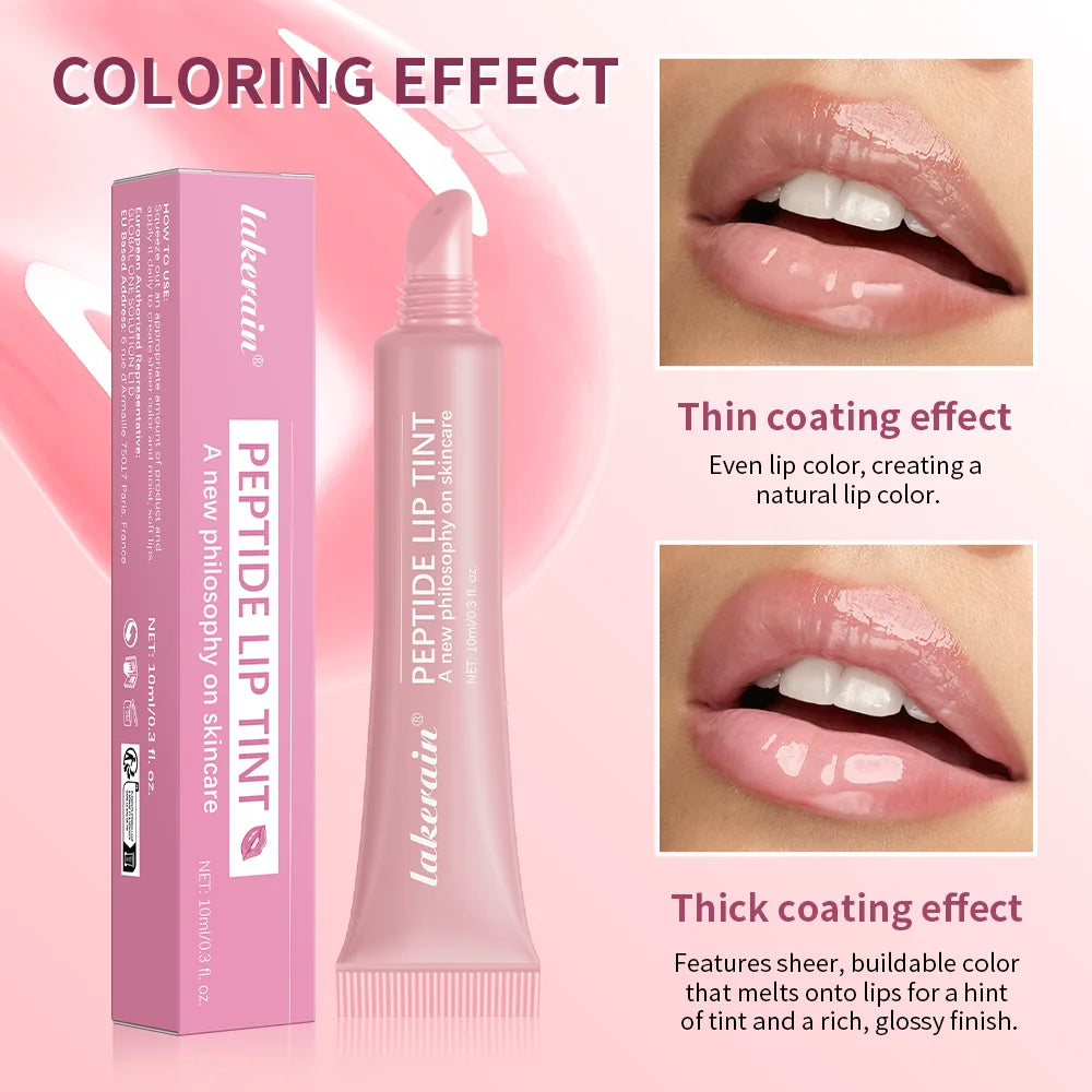 10Ml Peptide Lip Treatment Moisturizing Lip Mask Gel to Remove Dead Skin Lipstick Base Lip Cream Women Lip Care Mask