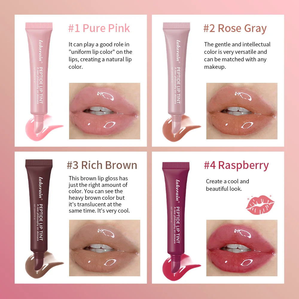 10Ml Peptide Lip Treatment Moisturizing Lip Mask Gel to Remove Dead Skin Lipstick Base Lip Cream Women Lip Care Mask