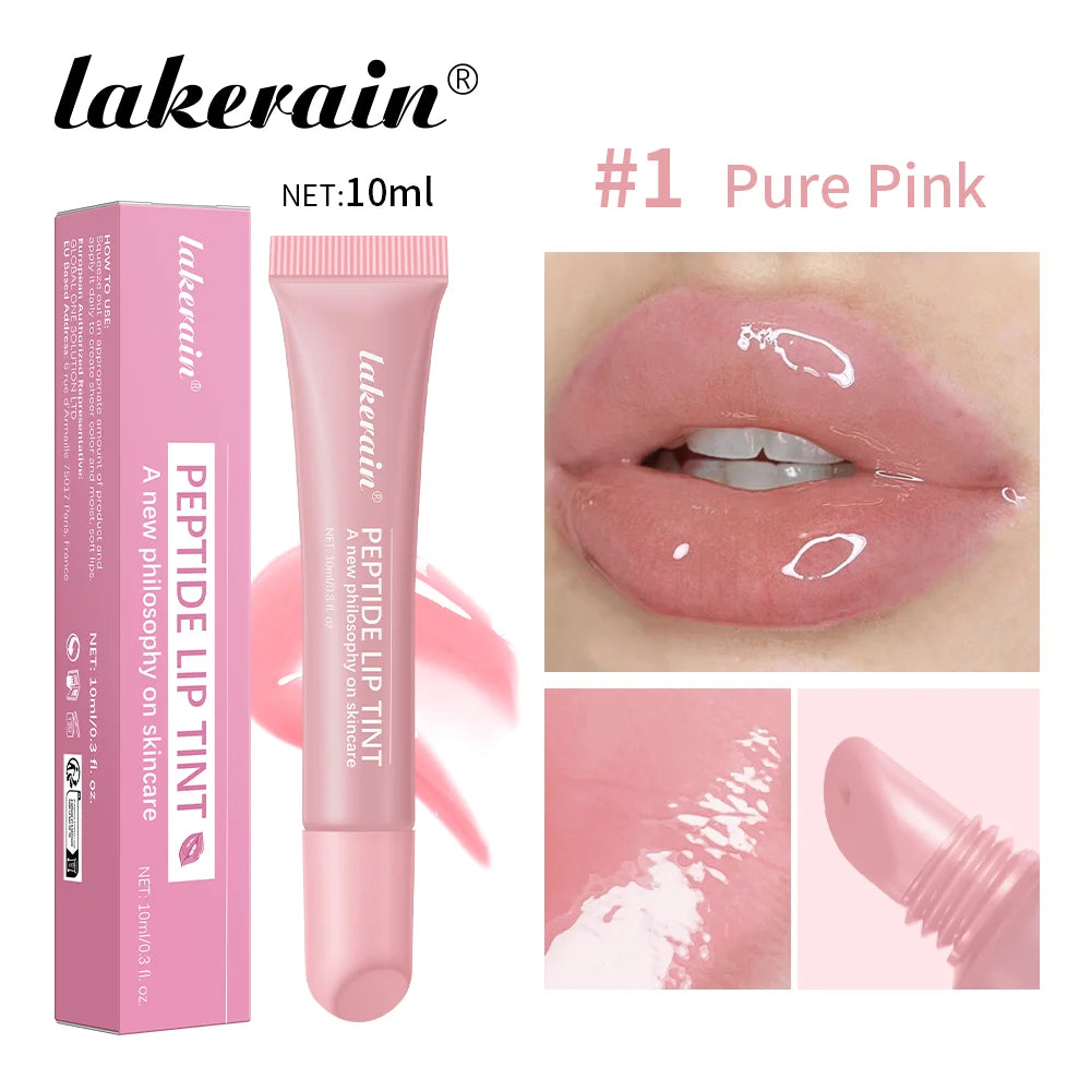 10Ml Peptide Lip Treatment Moisturizing Lip Mask Gel to Remove Dead Skin Lipstick Base Lip Cream Women Lip Care Mask